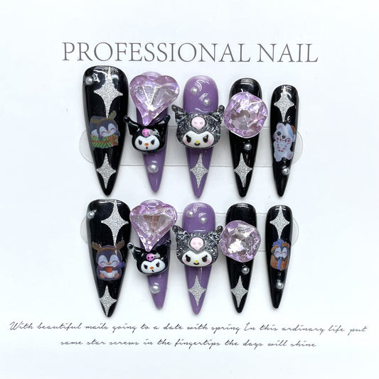 【Cartoon pattern】Handmade Press-on Nails