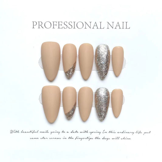 【Almond Nails】Handmade Press-on Nails
